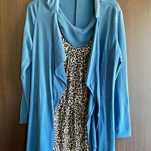 2-in-1 Mock 2-Piece Cardigan Top